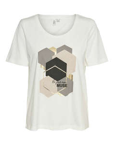 VERO MODA VMVISLANA S/S O-NECK T-SHIRT JRS BTQ GA