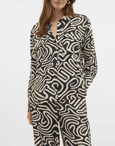 VERO MODA VMVIGDIS L/S SHIRT WVN BTQ GA