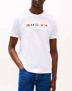 TOMMY HILFIGER HILFIGER MULTI FLAGS TEE