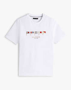 TOMMY HILFIGER HILFIGER MULTI FLAGS TEE