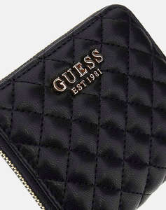 GUESS ECO RIANEE SLG SMALL ZIP AROUD PORTOFEL DE DAMA (Dimensiuni: 11 x 9 x 2 cm)