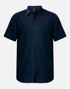 MEXX BRANDON Basic linen shirt short sleeve