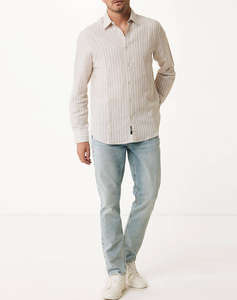 MEXX AIDEN Basic linen shirt striped