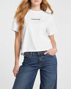 GUESS JEANS GJ SS CN BOXY EMBRO LOGO TEE BLUZA DE DAMA