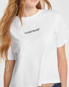 GUESS JEANS GJ SS CN BOXY EMBRO LOGO TEE BLUZA DE DAMA