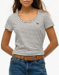 SUPERDRY D1 STUD SCOOP NECK TEE BLUZA DE DAMA