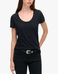 SUPERDRY D1 STUD SCOOP NECK TEE BLUZA DE DAMA