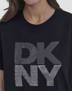 DKNY DJ5T1433 LOGO BLUZA CU MANECA SCURTA DKNY